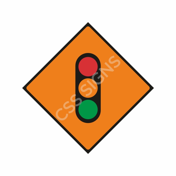 WK060 Temporary Traffic Signals Sign