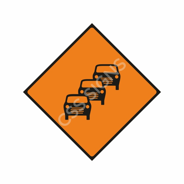 [600062-2] WK062 Queues Likely Sign (Reflective Aluminium Composite)