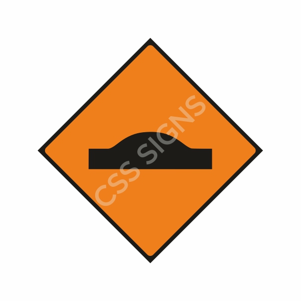 [600070-2] WK070 Hump or Ramp Sign (Reflective Aluminium Composite)