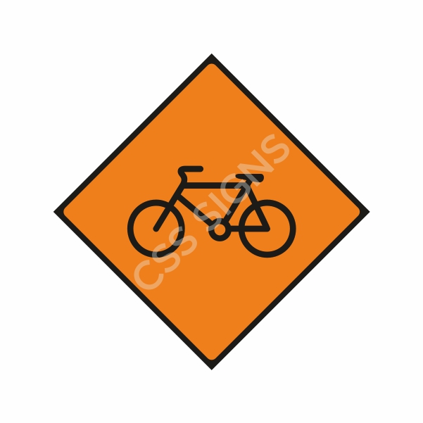 WK086 Cyclists Sign