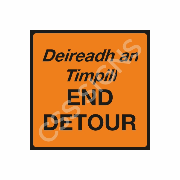 WK092 End Detour Sign