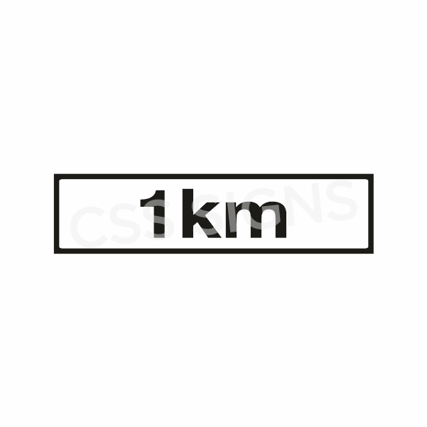 P001 Distance 1km Sign