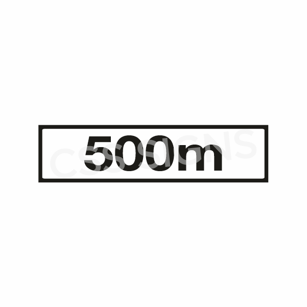 P001 Distance 500m Sign