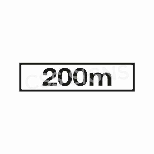P001 Distance 200m Sign