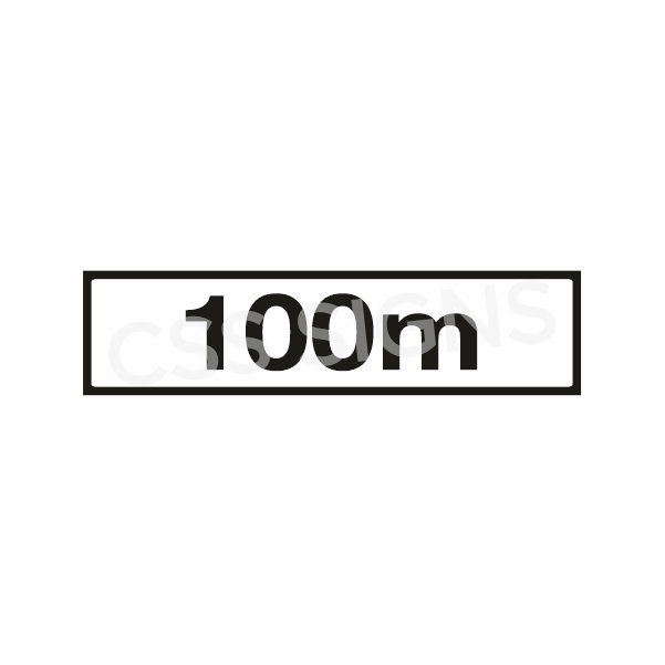 P001 Distance 100m Sign