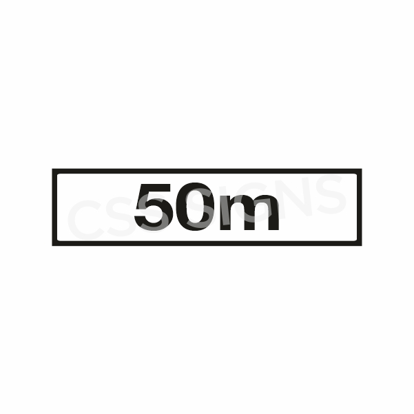 P001 Distance 50m Sign