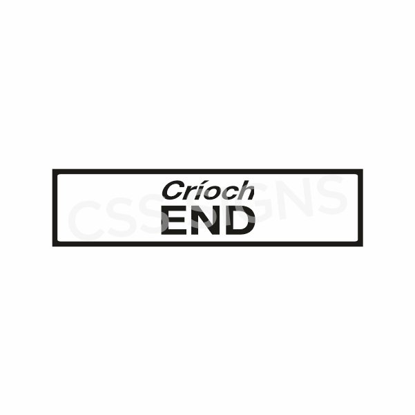 P010 End Sign