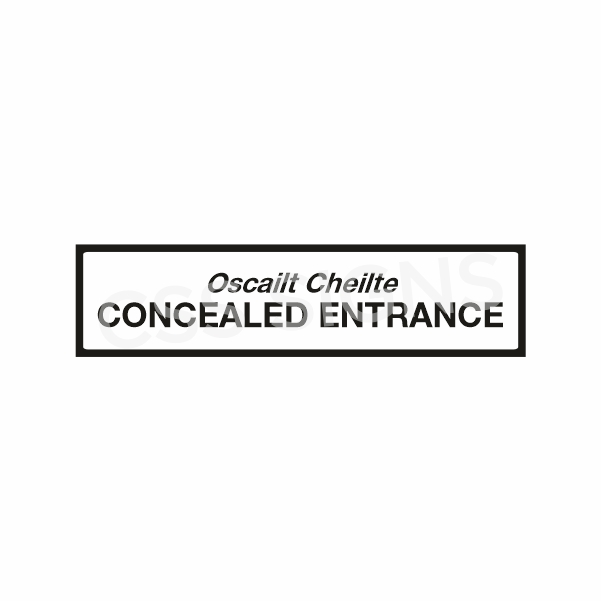 P081 Concealed Entrance Sign
