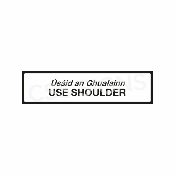 P083 Use Shoulder Sign