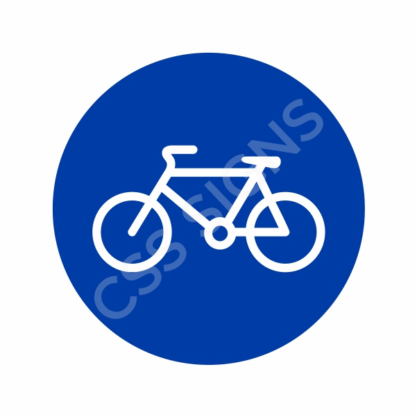 RUS009 Pedal Cycles Only Sign