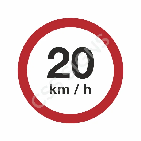 RUS065 20kmh Sign