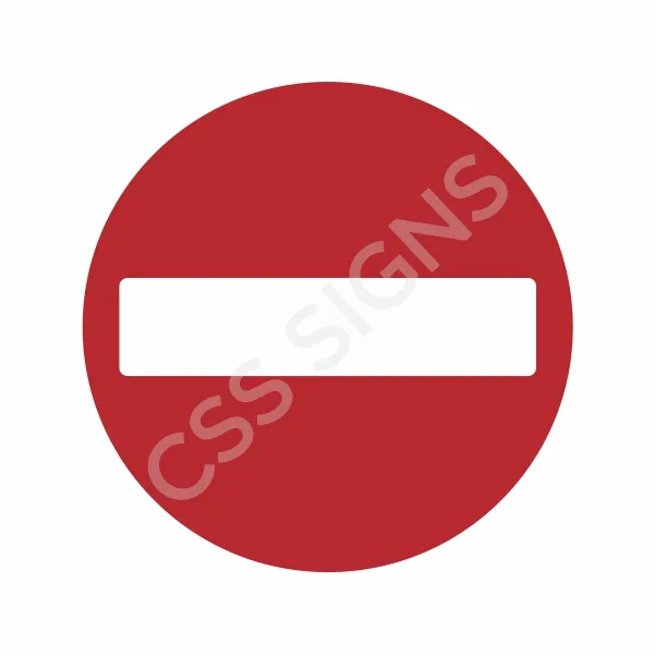 RUS050 No Entry Sign