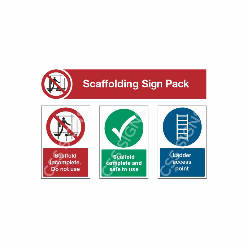 [PCK_003] Scaffolding Sign Pack