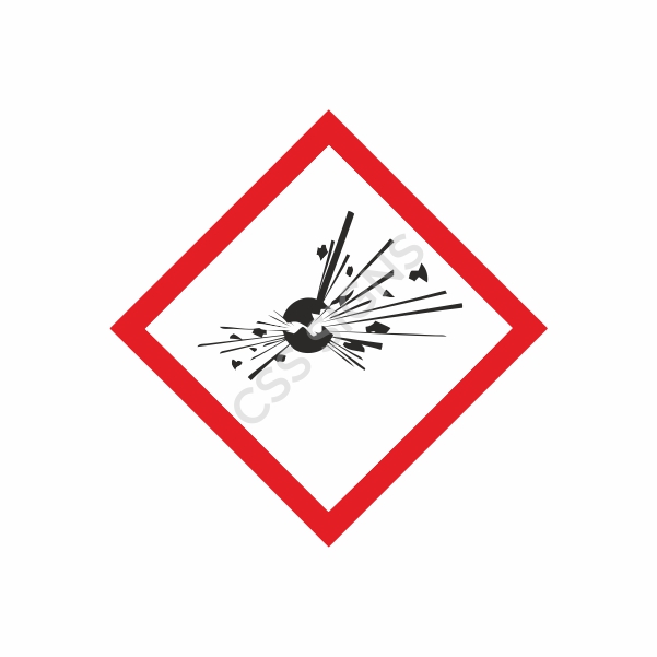 [510001-2] Explosive GHS Label (30x30, 20)