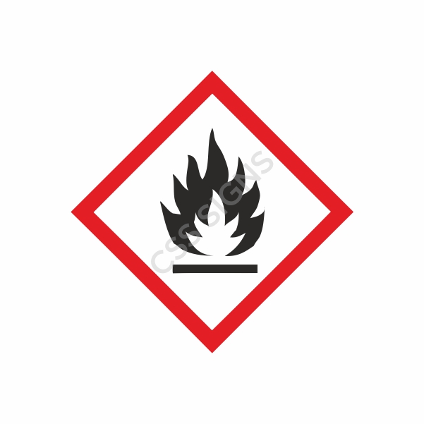 [510002-2] Flammable GHS Label (30x30, 20)