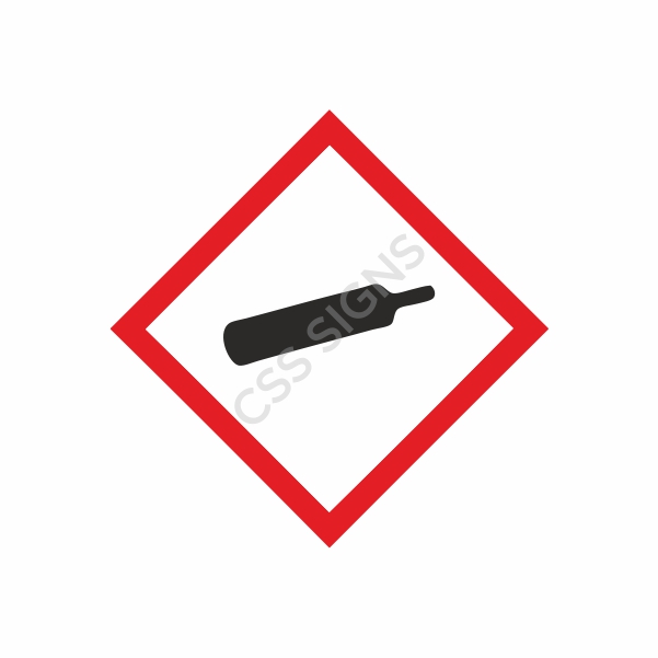Compressed Gas GHS Label