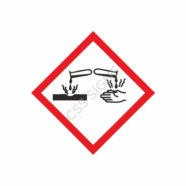 [510005-2] Corrosive GHS Label (30x30, 20)