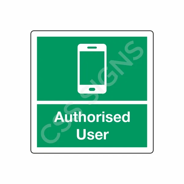 Authorised Phone User Label