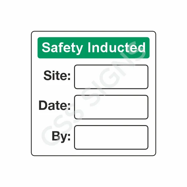 [520004-1] Safety Inducted Label (20, No)