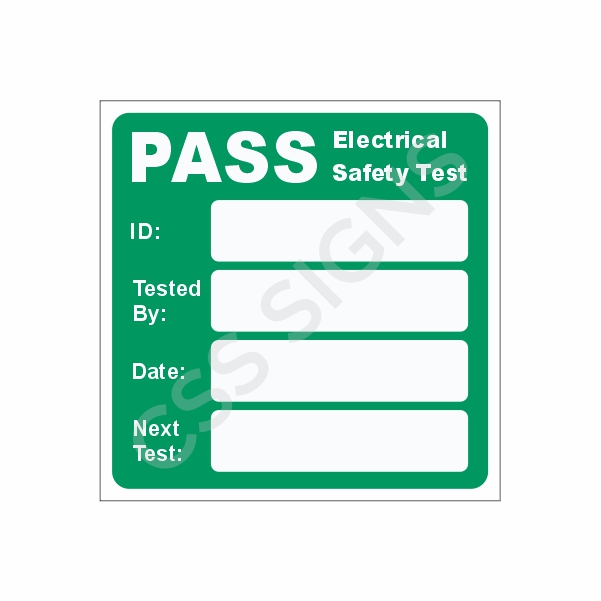 [530006-1] PAT Test Label (20, No)