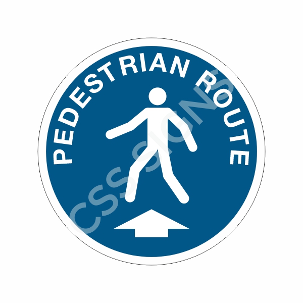 [140101-1] Pedestrian Route Floor Label (5)