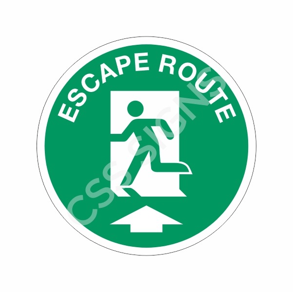 [140102-1] Escape Route Floor Label (5)