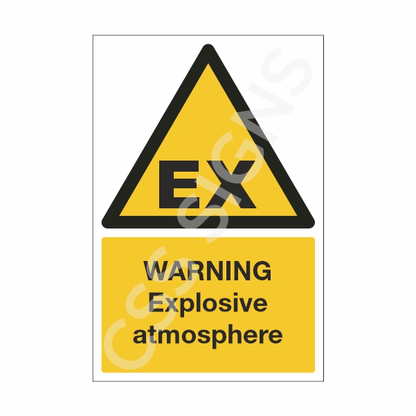 [10307-1] Warning Explosive Atmosphere Sign (Corriboard, 100x150)