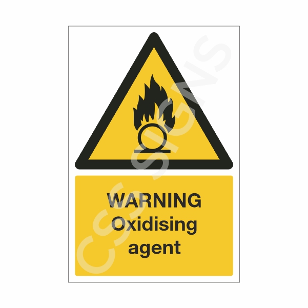 [10501-1] Warning Oxidising Agent Sign (Corriboard, 100x150)