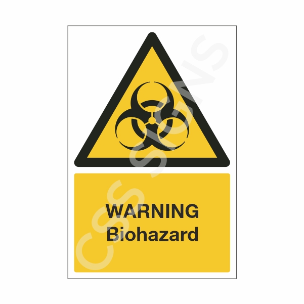 [10701-1] Warning Biohazard Sign (Corriboard, 100x150)