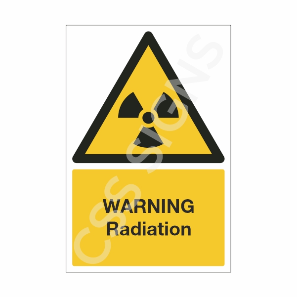 [10901-1] Warning Radiation Sign (Corriboard, 100x150)