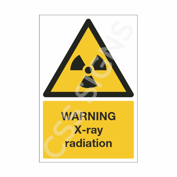 [10904-1] Warning X-Ray Radiation Sign (Corriboard, 100x150)