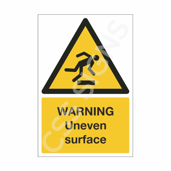 [11603-1] Warning Uneven Surface Sign (Corriboard, 100x150)